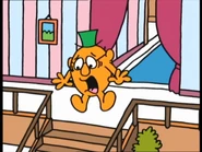 Mr. Clever screaming.