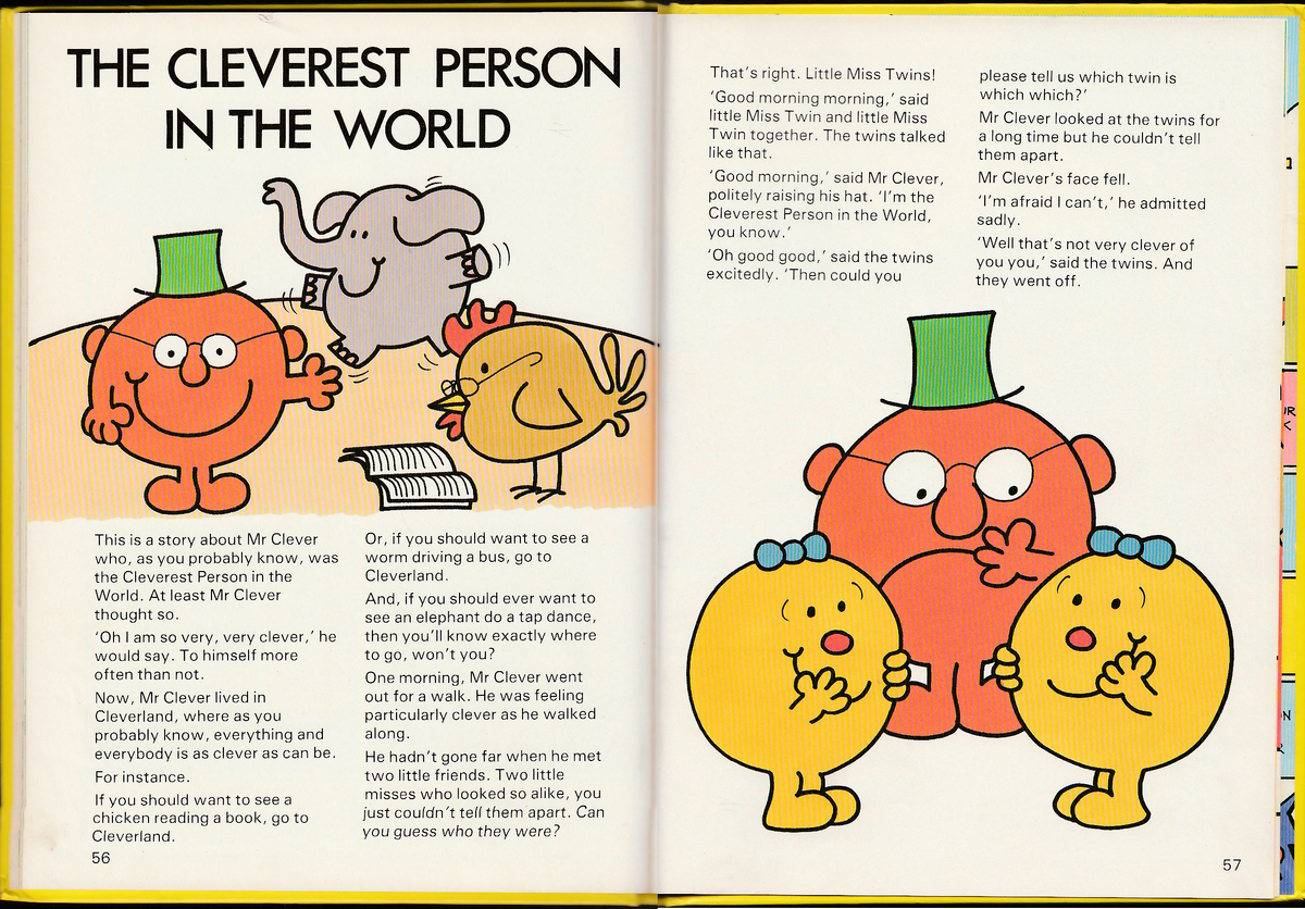 The Cleverest Person in the World | Mr. Men Wiki | Fandom