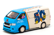 Tarmac Works 1-64 Toyota Hiace Widebody Mr. Men Little Miss 50th Anniversary with Oil Can - HOBBY64 one side