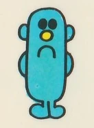 Mr. Mean as he appears on the back of the books circa 1971 to 1993