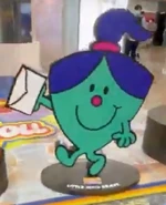 Statue of her with a letter