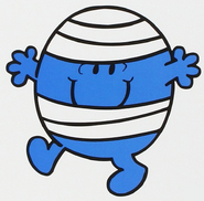 Mr. Bump is all bandaged from his head down to his toe