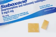 Suboxone Buprenorphine 8mg/Naloxone 2mg strips, usually used in conjunction with opiate detox and maintenance