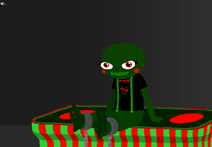 Caliborn waking up, as the swirls are turned to red circles