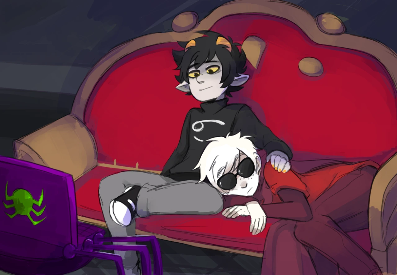 Homestuck sobre gamzee et karkat