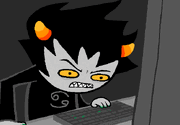 Karkat viewing Scratch's message