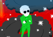 Dave looking at Skaia during John's ascension