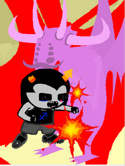 Equius punching underling