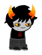 A Homestuck-style sprite as seen in the trailer for Hiveswap: Act 2