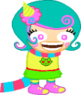 Roxy in trickster mode.