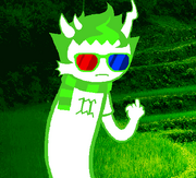 Erisolsprite flipping the bird