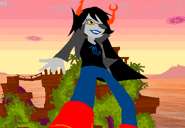Vriska and her pshooes in hero mode