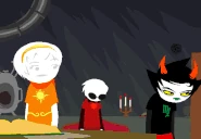 Dave, Rose, and Kanaya in Awkward Moment Mode.