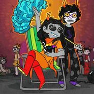 Vriska Fanned By Gamzee (2/2)