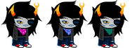 Vriska wearing Harry's bandanas