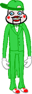 Cal, given a new outfit by Kanaya.