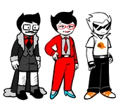 Concept art of Jake, Jane, and Brain Ghost Dirk