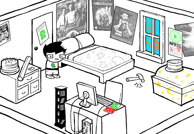 Как выглядит дом дейва Комната Джона Mspaintadventures. вики Fandom