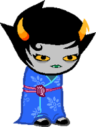 Kanaya's blue dress.