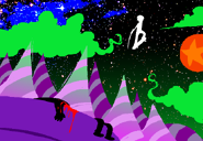 Dirk's Bro absconds on his Unreal Air after defeating Jay and Dope.