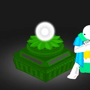 WK at the time capsule, shortly before entering