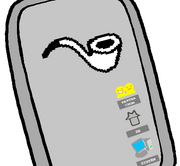 The oddly sterile interface of the PDA.