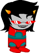 Terezi in her Neophyre Redglare outfit.