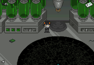 Karkat, standing next to the 24 ectobiology vials used for the trolls' session.