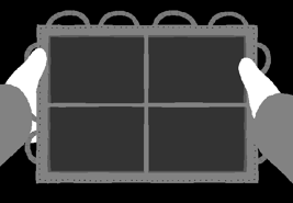 Jake viewing fenestrated window