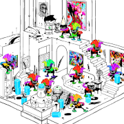 A group of shale imps playing with the cruxtruder