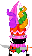 CD with his Harlequin hat.