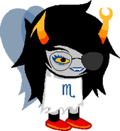 Vriska dressed up as Wendy.