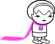 Rose wearing her mother's scarf.