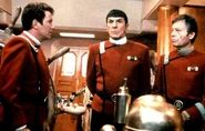 Appearing (center) in Star Trek V: The Final Frontier