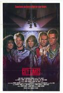 Diehl seen to the right of Kim Cattrall in the City Limits poster