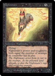 MTG ベータ版　Nightmare/夢魔 MTG ベータ版 Nightmare/夢魔