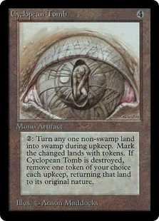 マジック：ザ・ギャザリング MTG Cyclopean Tomb LEB Inked Cyclopean Tomb - Unlimited Edition - Magic: The Gathering