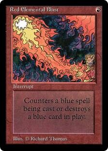 MTG Red Elemental Blast / 赤霊破 ベータ 黒枠