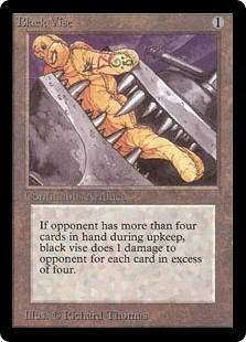 【1993】MTG 黒の万力 Black vise / α alpha アルファ Amazon.com: Magic The Gathering - Black Vise - Fourth