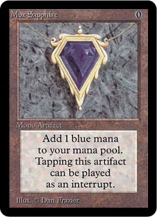 Mox Sapphire 　MTG　Power９ Magic: The Gathering MTG Mox Sapphire [Collectors' Edition