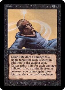 マジック：ザ・ギャザリング - 【サインド】MTG MIR 生命吸収/Drain Life 英語版 Amazon.com: Magic: the Gathering - Drain Life - Revised