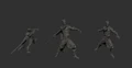 3D models of Skelle raiders.