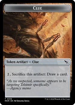 clue mtg cards Clue (015) // Spirit (003) Double-Sided Token – MTGCards.shop main image 0