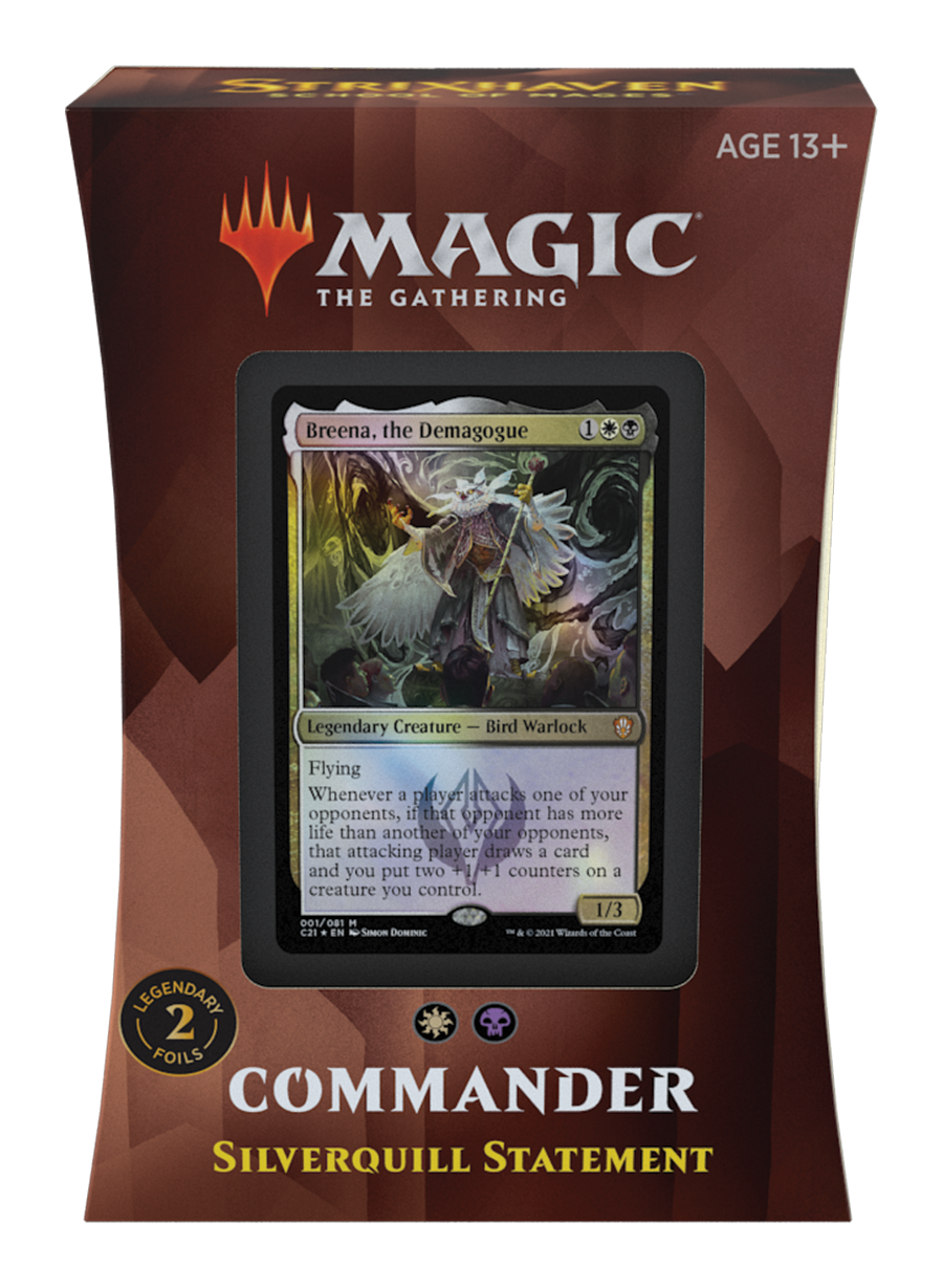 Strixhaven: School of Mages Commander Deck: Silverquill Statement