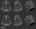 3D Model of Ajani's head during his compleation.
