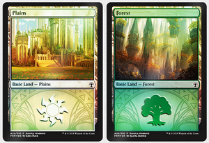 GRN Selesnya basic lands