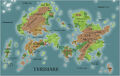 A more detailed map of Terisiare around 4560 ©2018 Wizards of the Coast, Inc.