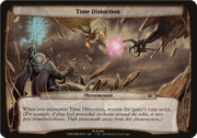 An image of the phenomena card "Time Distortion".