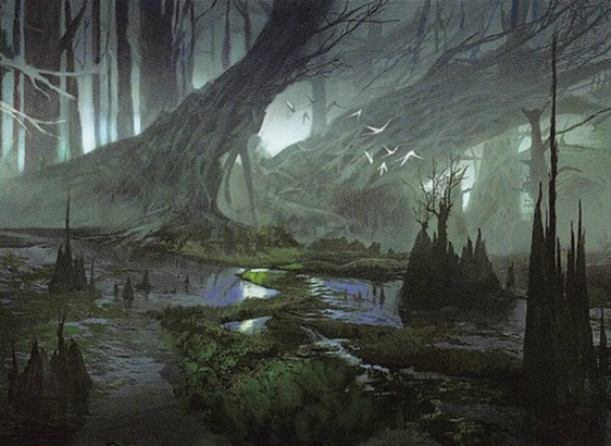 magic the gathering swamp art