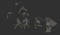 3D models of Kaldheimr warriors.
